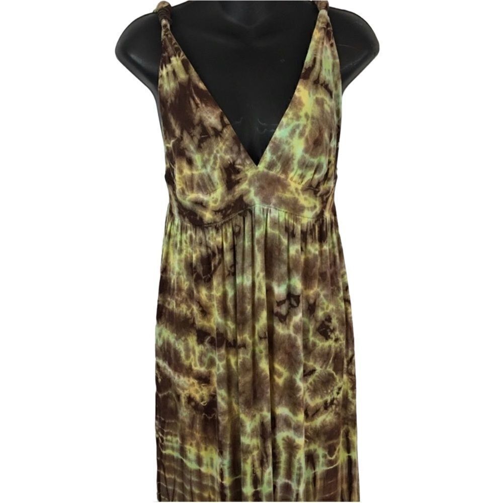 Buffalo David Bitton Tie Dye Maxi Halter Dress Size Small